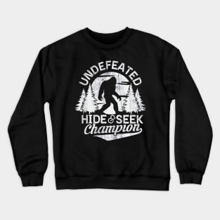 Bigfoot shirt Undefeated Hide & Seek Sasquatch Yeti Gift Crewneck Sweatshirt